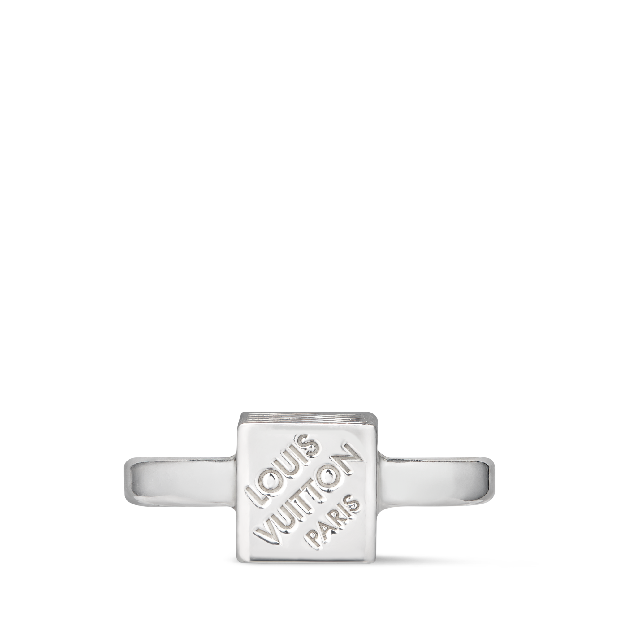 LV Cube Ring Silver S00 - Women - Fashion Jewelry | LOUIS VUITTON ®